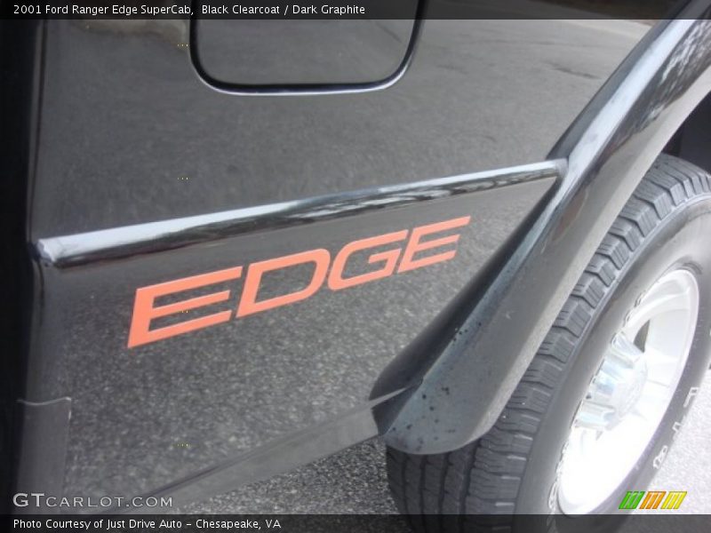 Black Clearcoat / Dark Graphite 2001 Ford Ranger Edge SuperCab