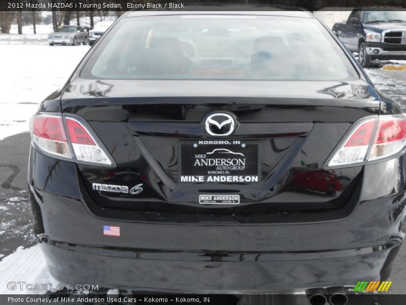 Ebony Black / Black 2012 Mazda MAZDA6 i Touring Sedan