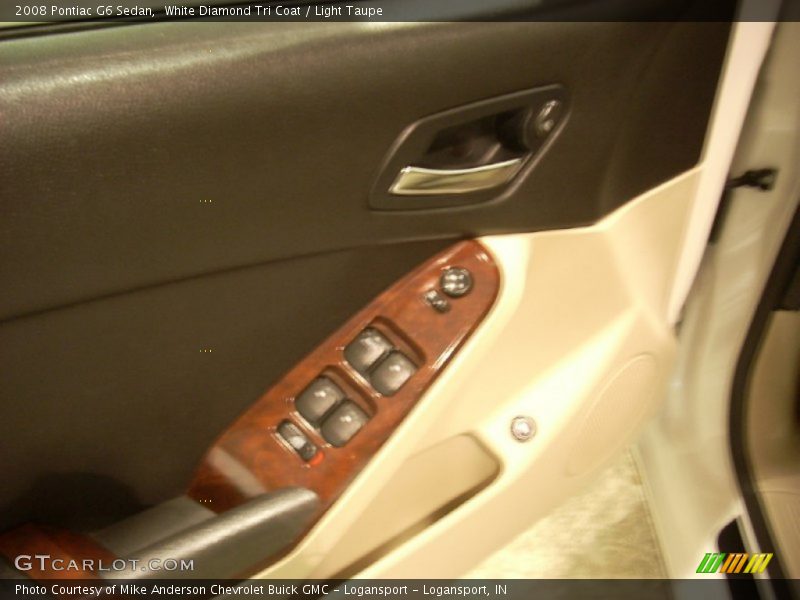 White Diamond Tri Coat / Light Taupe 2008 Pontiac G6 Sedan