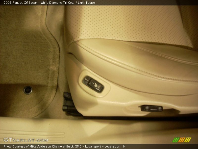 White Diamond Tri Coat / Light Taupe 2008 Pontiac G6 Sedan