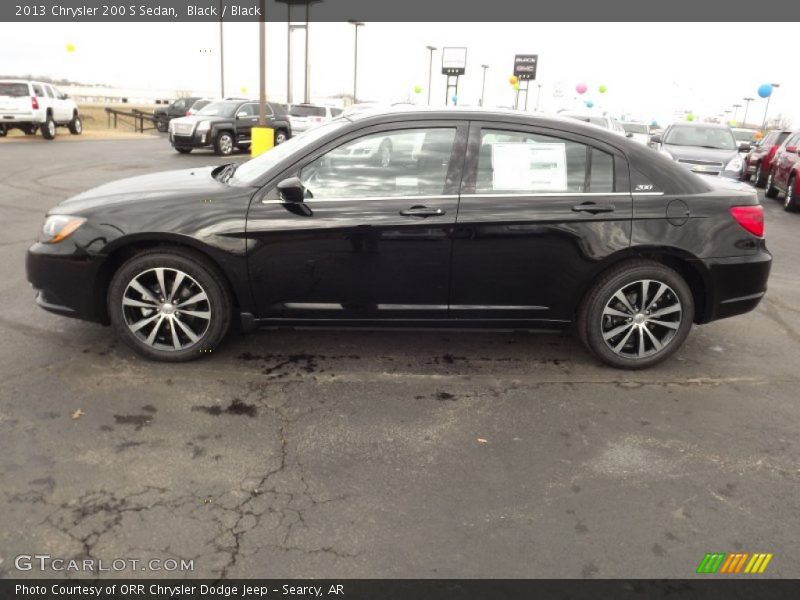 Black / Black 2013 Chrysler 200 S Sedan