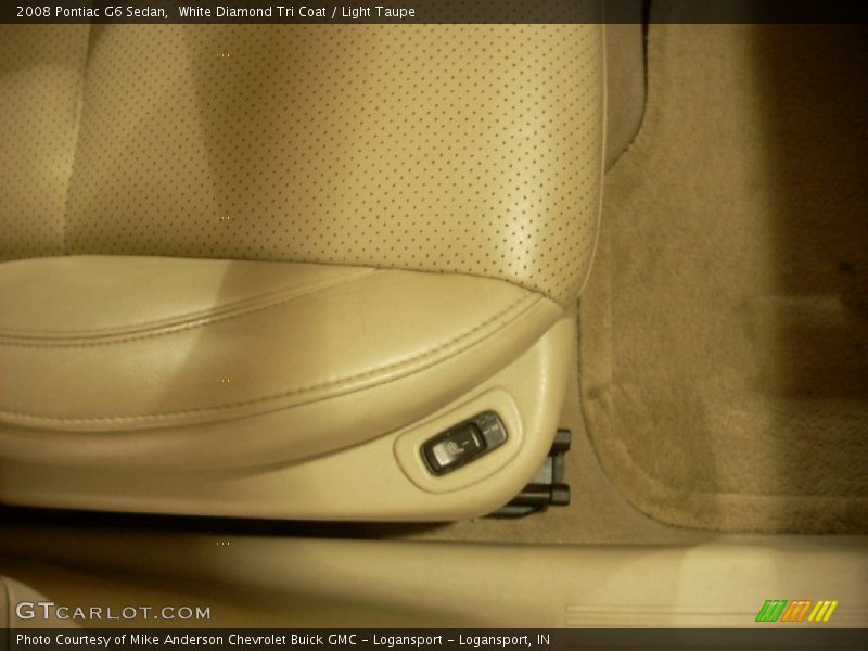 White Diamond Tri Coat / Light Taupe 2008 Pontiac G6 Sedan