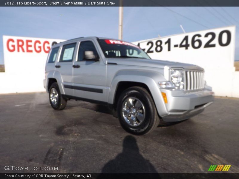 Bright Silver Metallic / Dark Slate Gray 2012 Jeep Liberty Sport