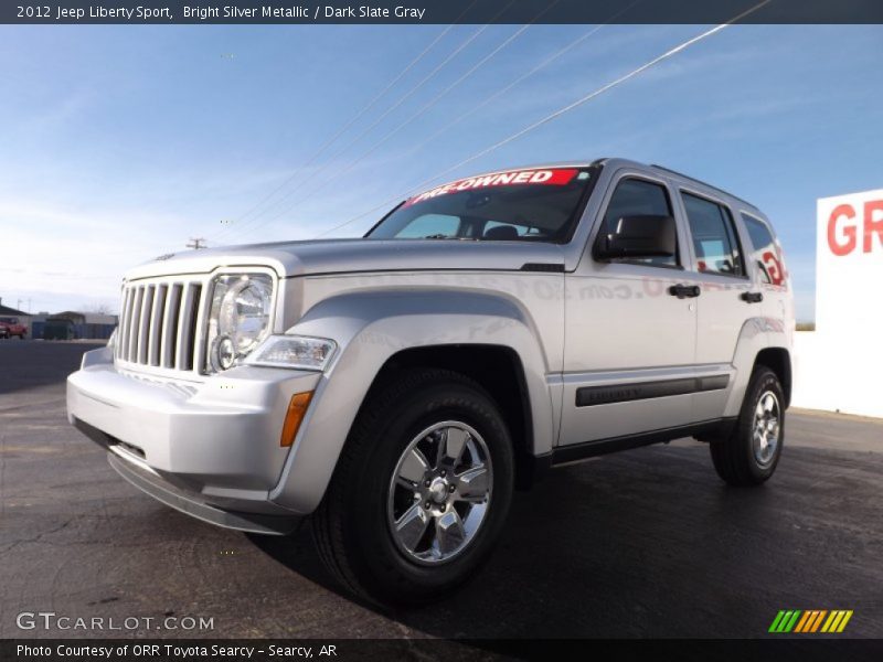 Bright Silver Metallic / Dark Slate Gray 2012 Jeep Liberty Sport