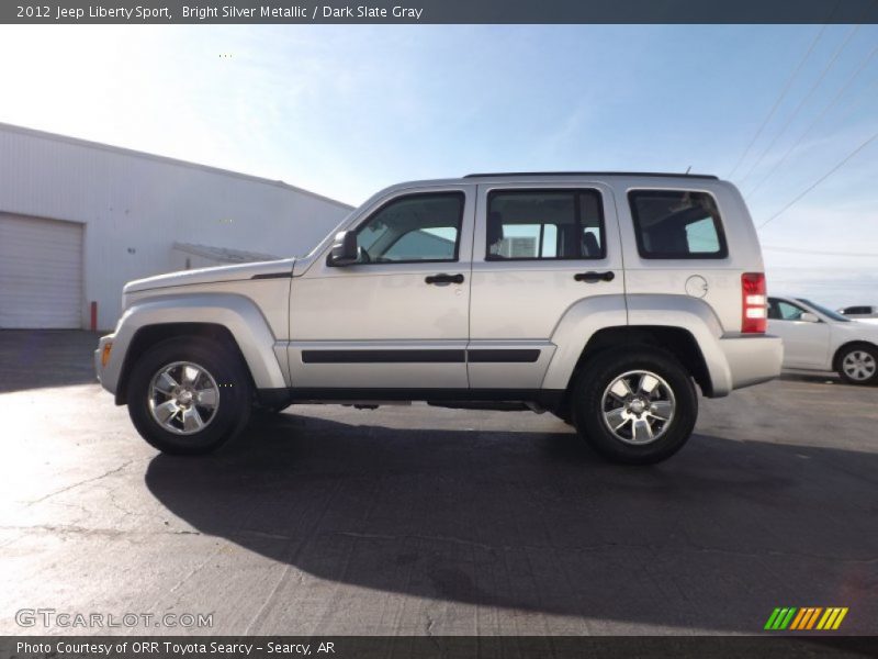 Bright Silver Metallic / Dark Slate Gray 2012 Jeep Liberty Sport