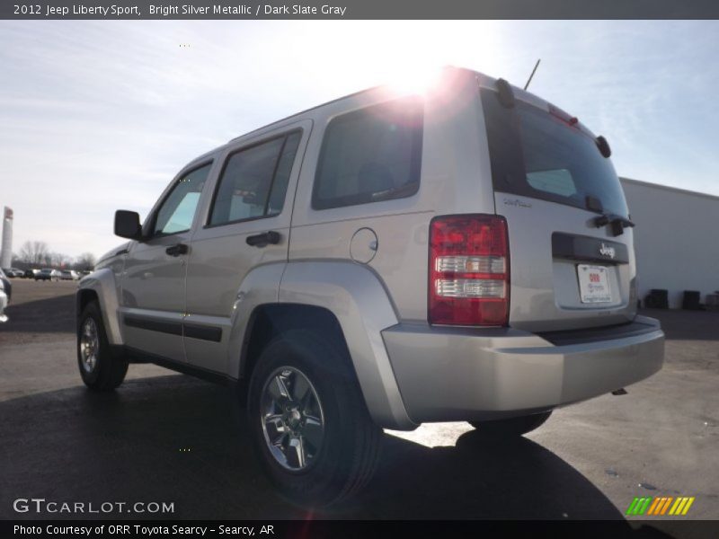 Bright Silver Metallic / Dark Slate Gray 2012 Jeep Liberty Sport