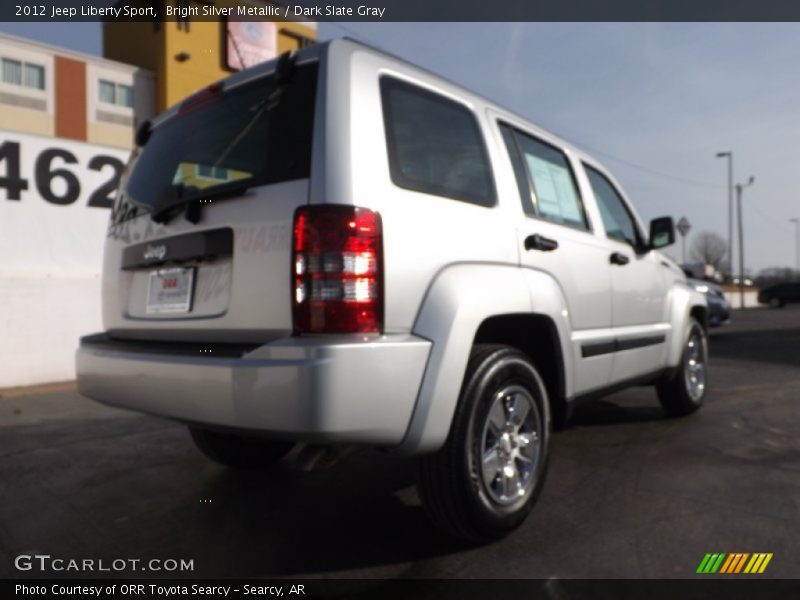 Bright Silver Metallic / Dark Slate Gray 2012 Jeep Liberty Sport