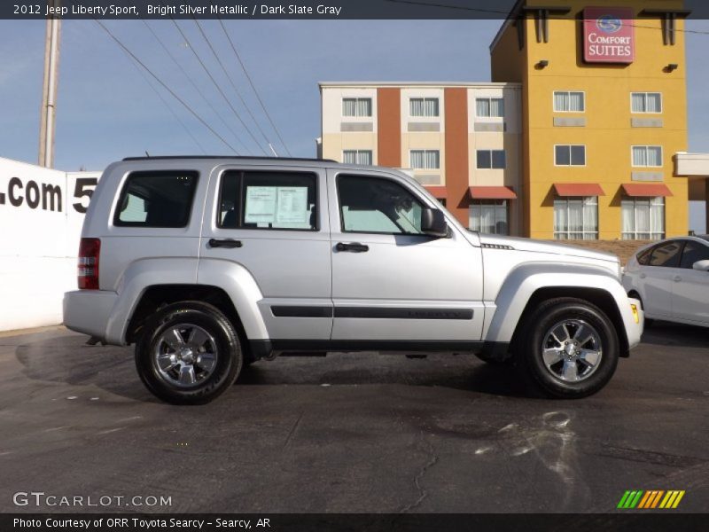 Bright Silver Metallic / Dark Slate Gray 2012 Jeep Liberty Sport