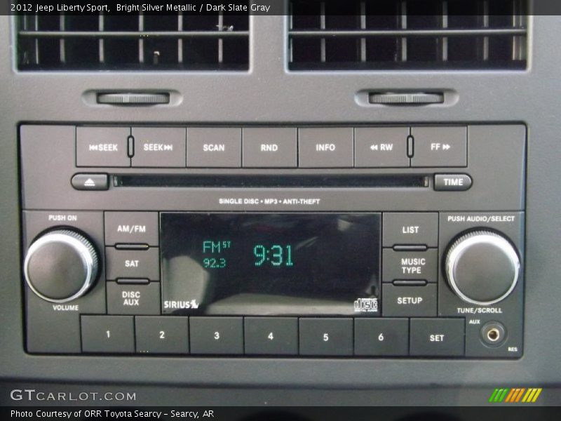 Bright Silver Metallic / Dark Slate Gray 2012 Jeep Liberty Sport