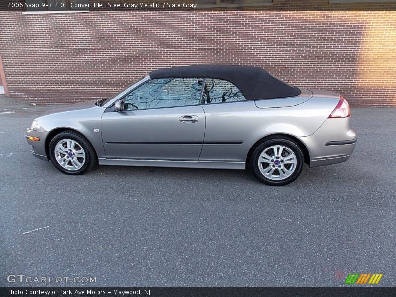 Steel Gray Metallic / Slate Gray 2006 Saab 9-3 2.0T Convertible