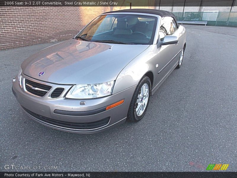 Steel Gray Metallic / Slate Gray 2006 Saab 9-3 2.0T Convertible