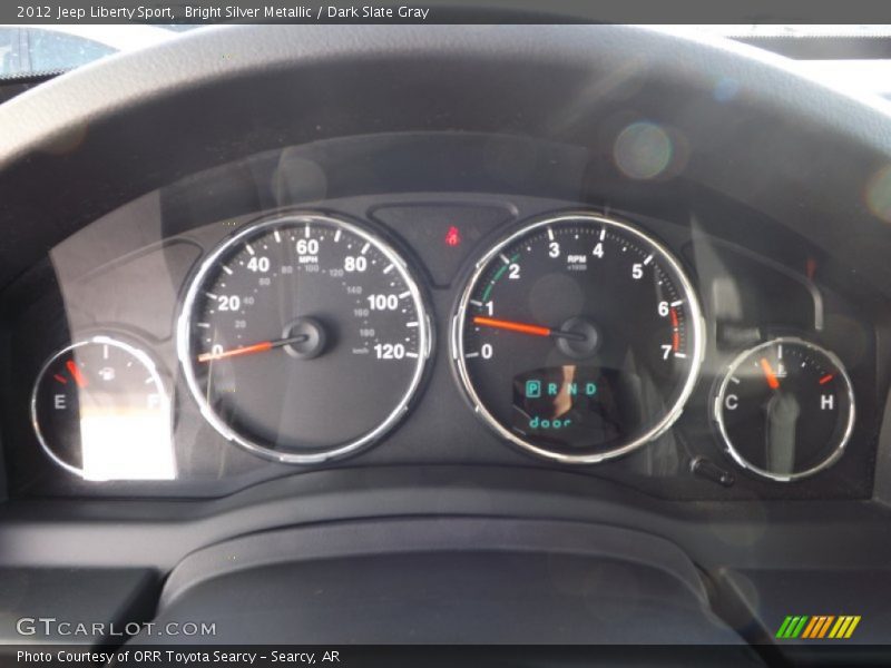 Bright Silver Metallic / Dark Slate Gray 2012 Jeep Liberty Sport
