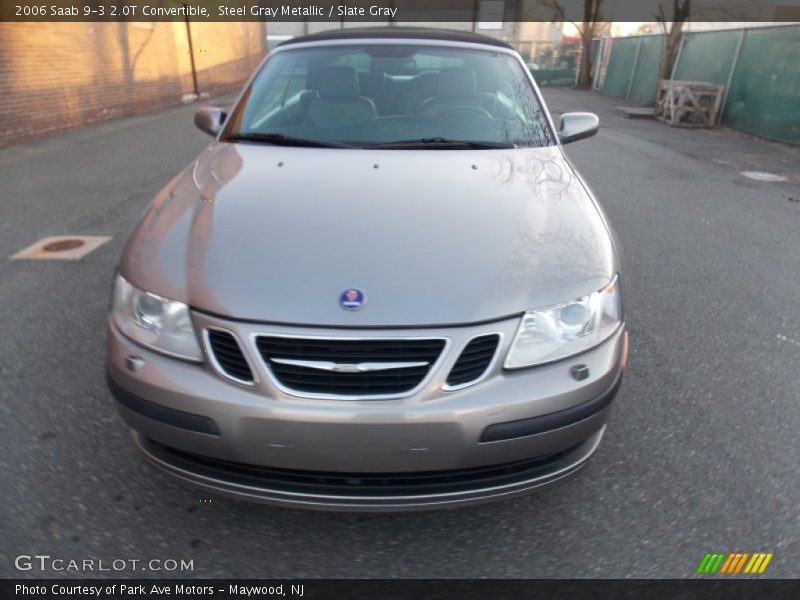 Steel Gray Metallic / Slate Gray 2006 Saab 9-3 2.0T Convertible