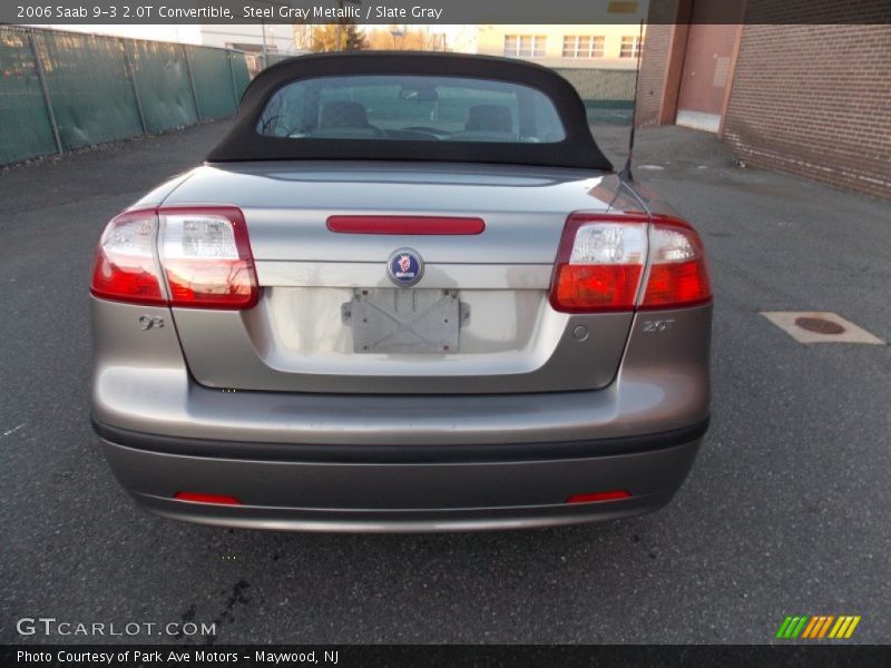 Steel Gray Metallic / Slate Gray 2006 Saab 9-3 2.0T Convertible
