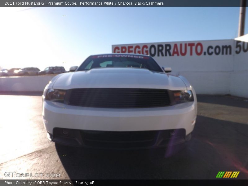 Performance White / Charcoal Black/Cashmere 2011 Ford Mustang GT Premium Coupe