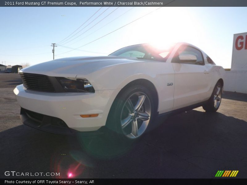 Performance White / Charcoal Black/Cashmere 2011 Ford Mustang GT Premium Coupe