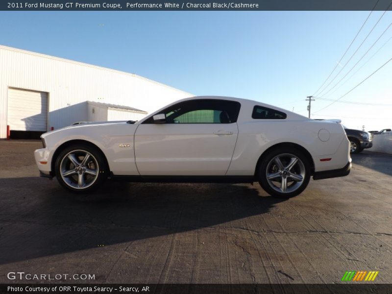 Performance White / Charcoal Black/Cashmere 2011 Ford Mustang GT Premium Coupe
