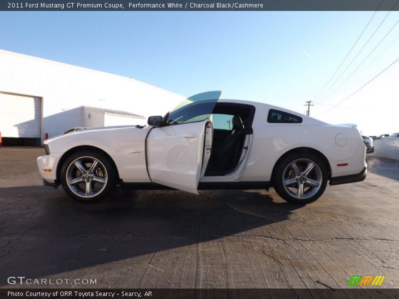 Performance White / Charcoal Black/Cashmere 2011 Ford Mustang GT Premium Coupe