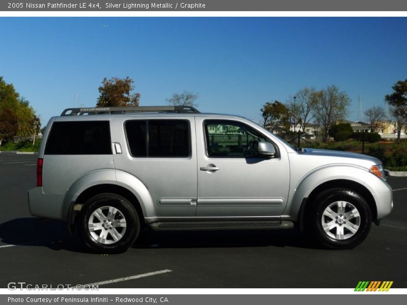 Silver Lightning Metallic / Graphite 2005 Nissan Pathfinder LE 4x4