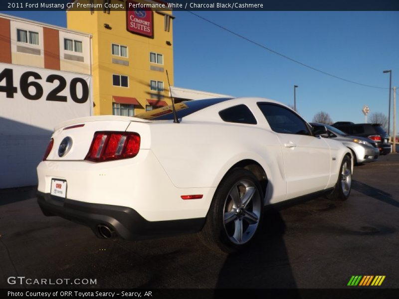 Performance White / Charcoal Black/Cashmere 2011 Ford Mustang GT Premium Coupe