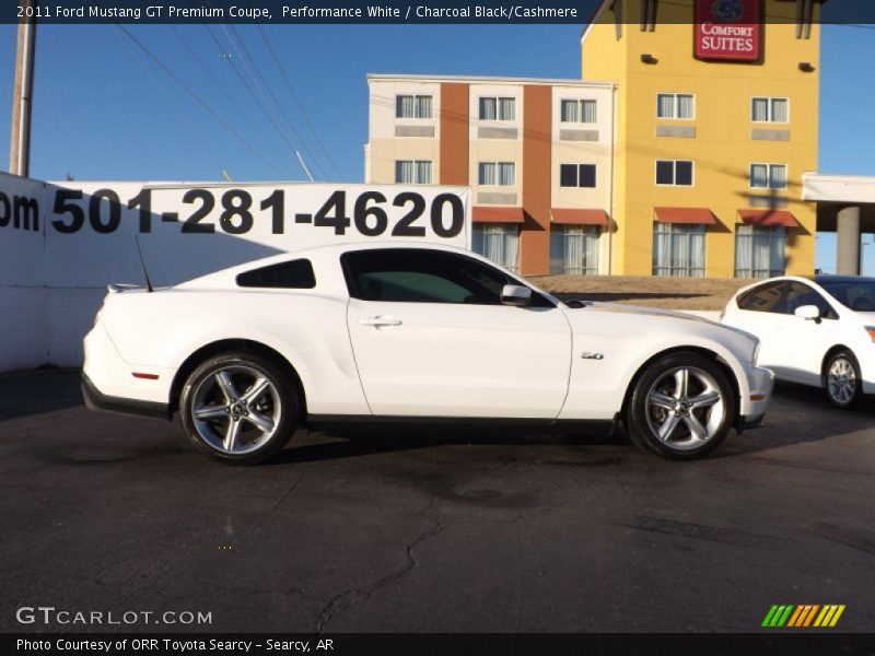Performance White / Charcoal Black/Cashmere 2011 Ford Mustang GT Premium Coupe