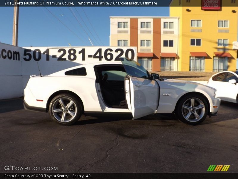 Performance White / Charcoal Black/Cashmere 2011 Ford Mustang GT Premium Coupe