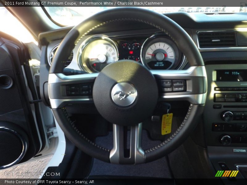 Performance White / Charcoal Black/Cashmere 2011 Ford Mustang GT Premium Coupe