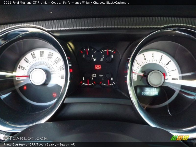 Performance White / Charcoal Black/Cashmere 2011 Ford Mustang GT Premium Coupe