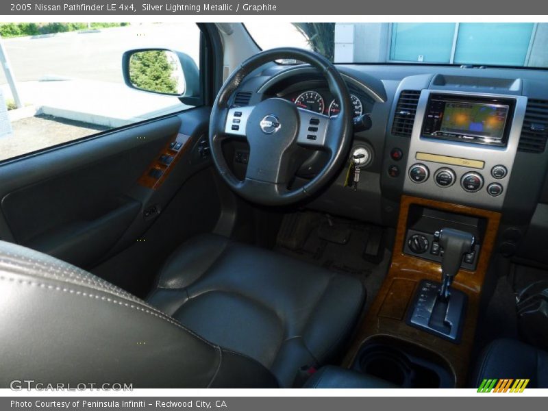 Silver Lightning Metallic / Graphite 2005 Nissan Pathfinder LE 4x4