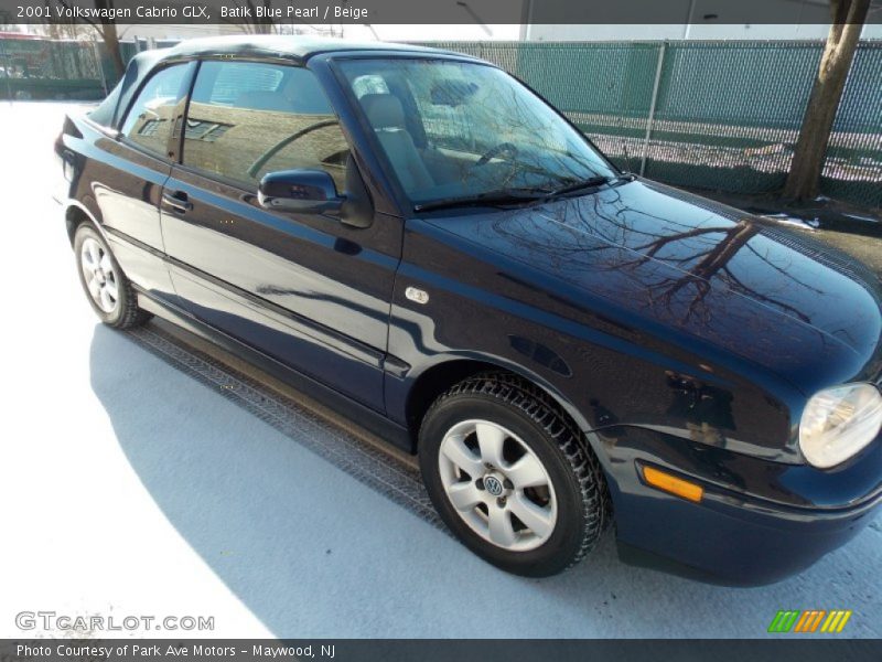 Batik Blue Pearl / Beige 2001 Volkswagen Cabrio GLX