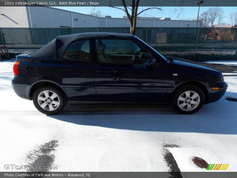 Batik Blue Pearl / Beige 2001 Volkswagen Cabrio GLX