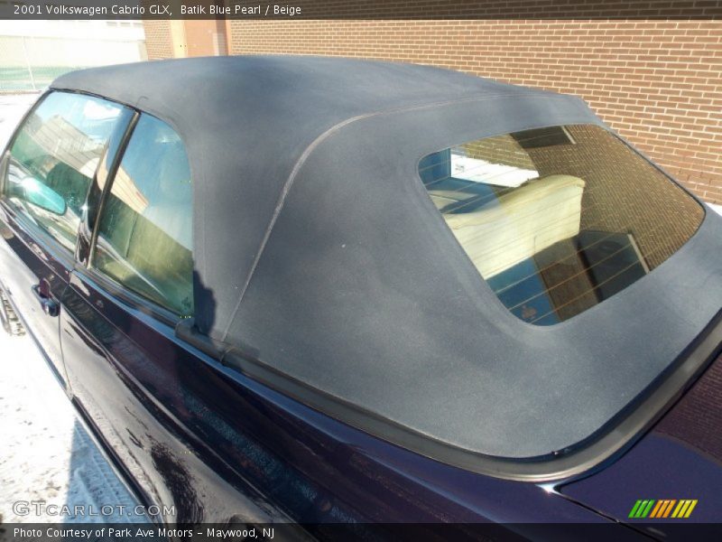 Batik Blue Pearl / Beige 2001 Volkswagen Cabrio GLX