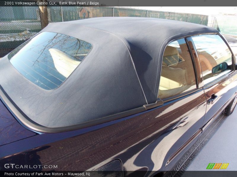 Batik Blue Pearl / Beige 2001 Volkswagen Cabrio GLX