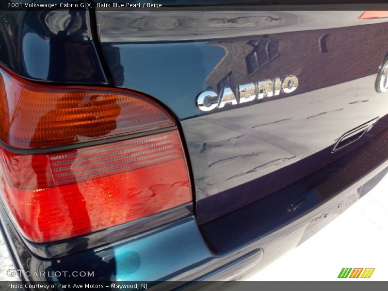 Batik Blue Pearl / Beige 2001 Volkswagen Cabrio GLX