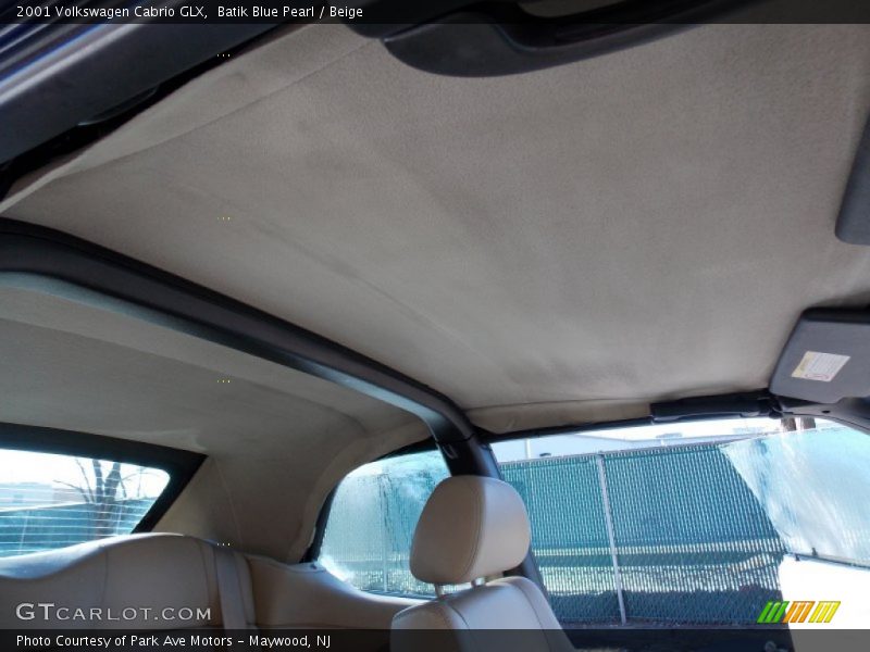 Batik Blue Pearl / Beige 2001 Volkswagen Cabrio GLX