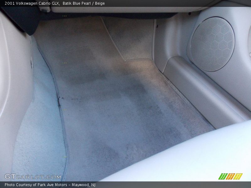 Batik Blue Pearl / Beige 2001 Volkswagen Cabrio GLX