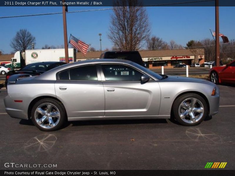Tungsten Metallic / Black 2011 Dodge Charger R/T Plus