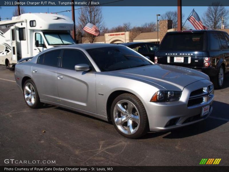 Tungsten Metallic / Black 2011 Dodge Charger R/T Plus