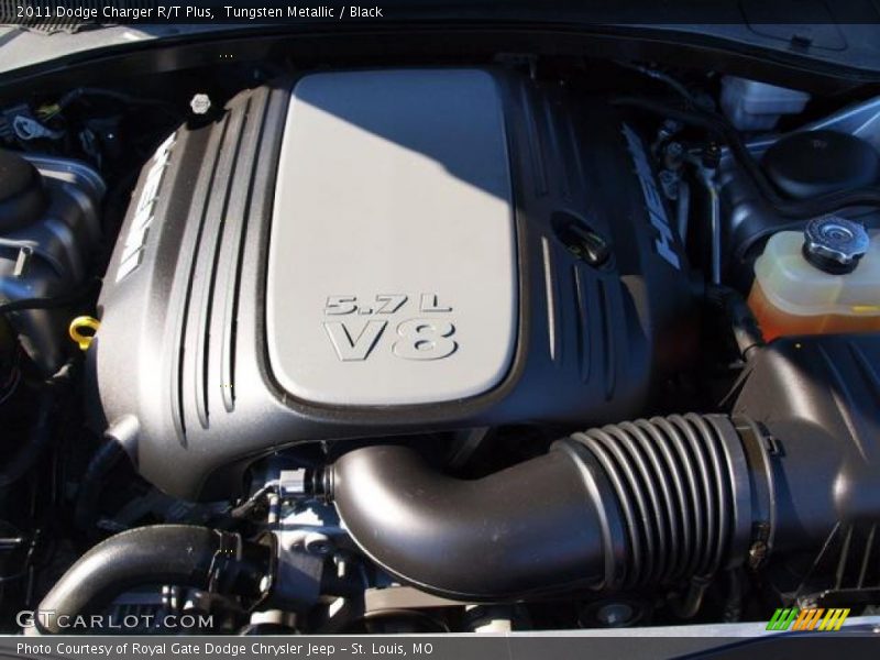 Tungsten Metallic / Black 2011 Dodge Charger R/T Plus