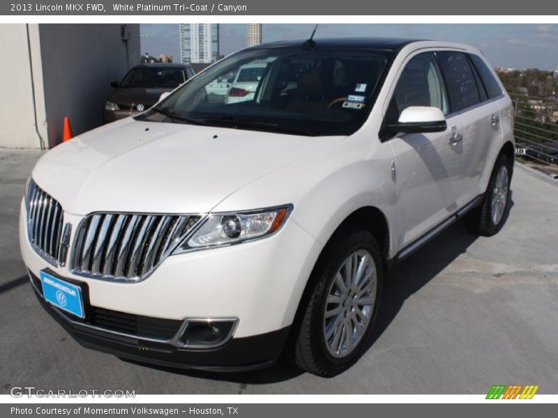 White Platinum Tri-Coat / Canyon 2013 Lincoln MKX FWD