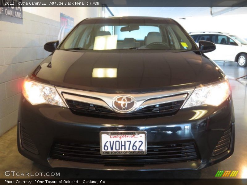 Attitude Black Metallic / Ash 2012 Toyota Camry LE