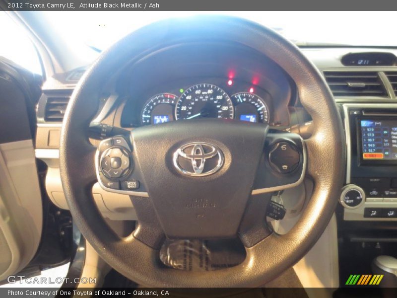 Attitude Black Metallic / Ash 2012 Toyota Camry LE