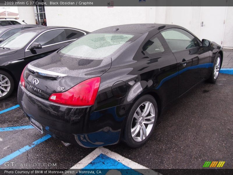 Black Obsidian / Graphite 2009 Infiniti G 37 Coupe