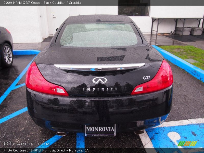 Black Obsidian / Graphite 2009 Infiniti G 37 Coupe