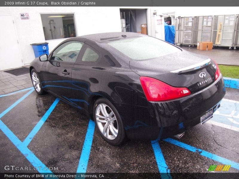 Black Obsidian / Graphite 2009 Infiniti G 37 Coupe
