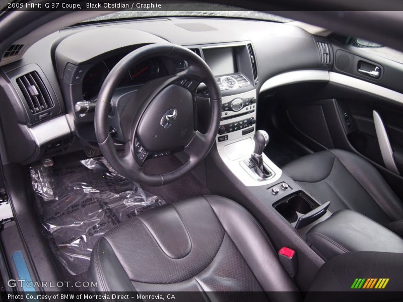 Graphite Interior - 2009 G 37 Coupe 