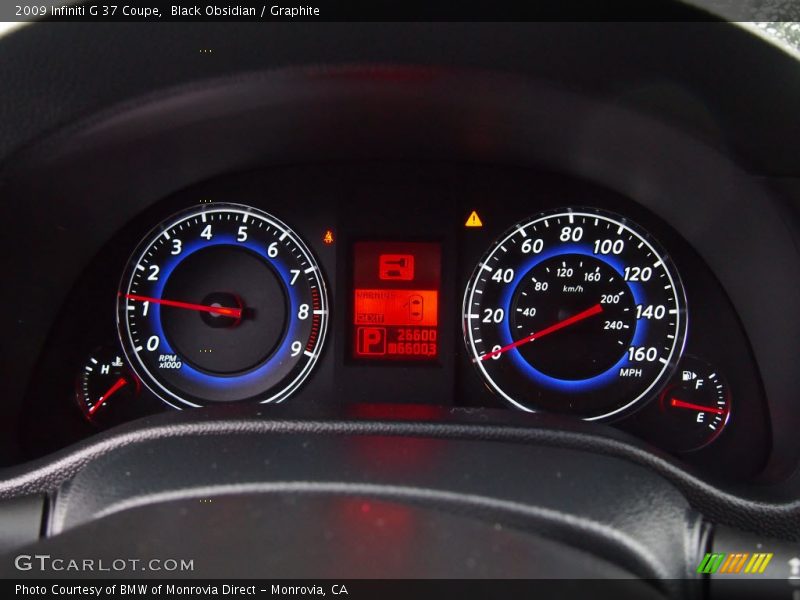  2009 G 37 Coupe 37 Coupe Gauges