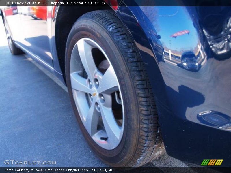 Imperial Blue Metallic / Titanium 2011 Chevrolet Malibu LT