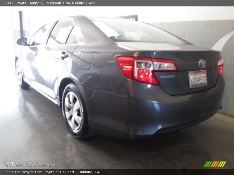 Magnetic Gray Metallic / Ash 2012 Toyota Camry LE