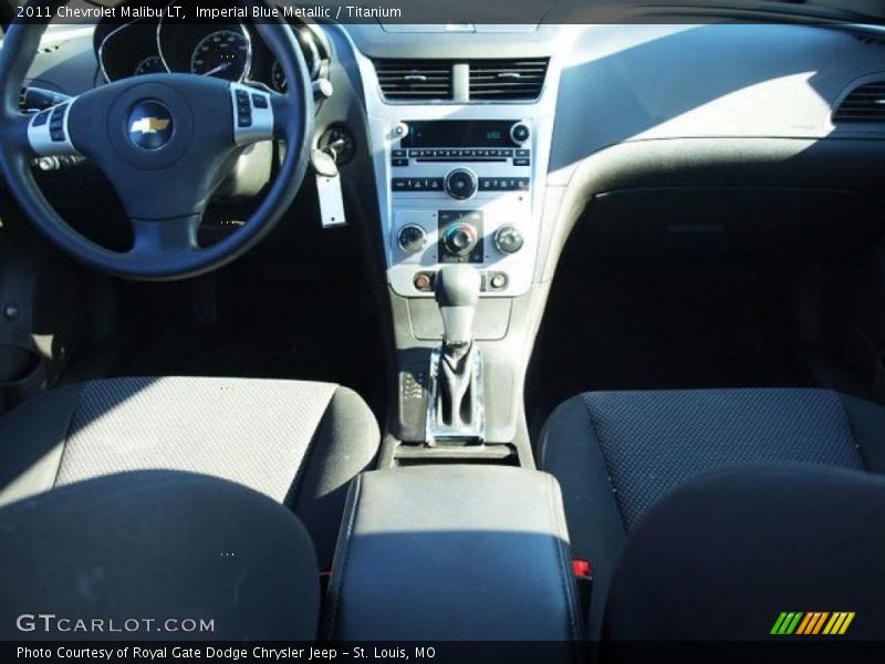 Imperial Blue Metallic / Titanium 2011 Chevrolet Malibu LT